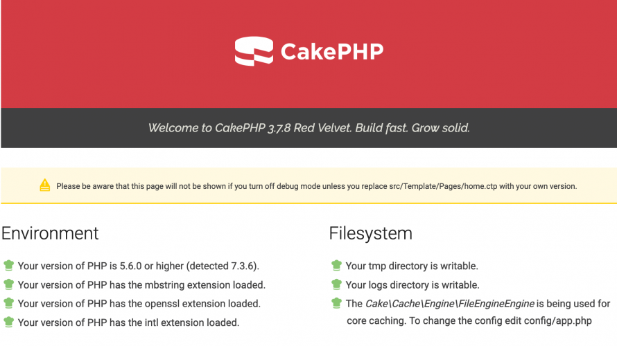 「CentOS_Let’s Encrypt」でインストールしたCentOS7にCakePHP3.7をインストール